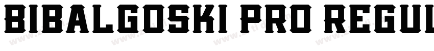 Bibalgoski Pro Regul字体转换